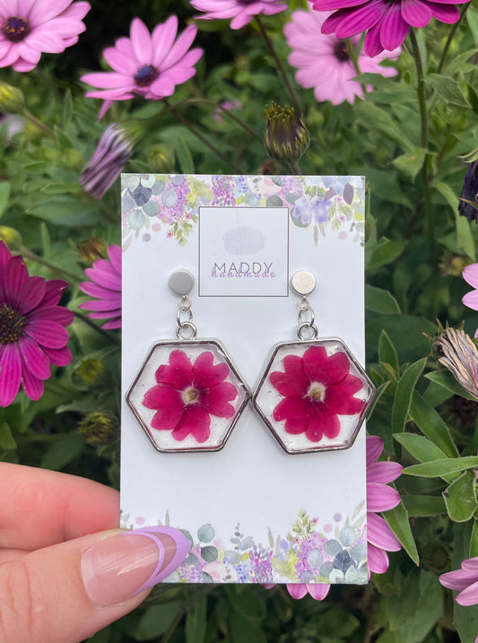 Statement Earrings - Hexagons