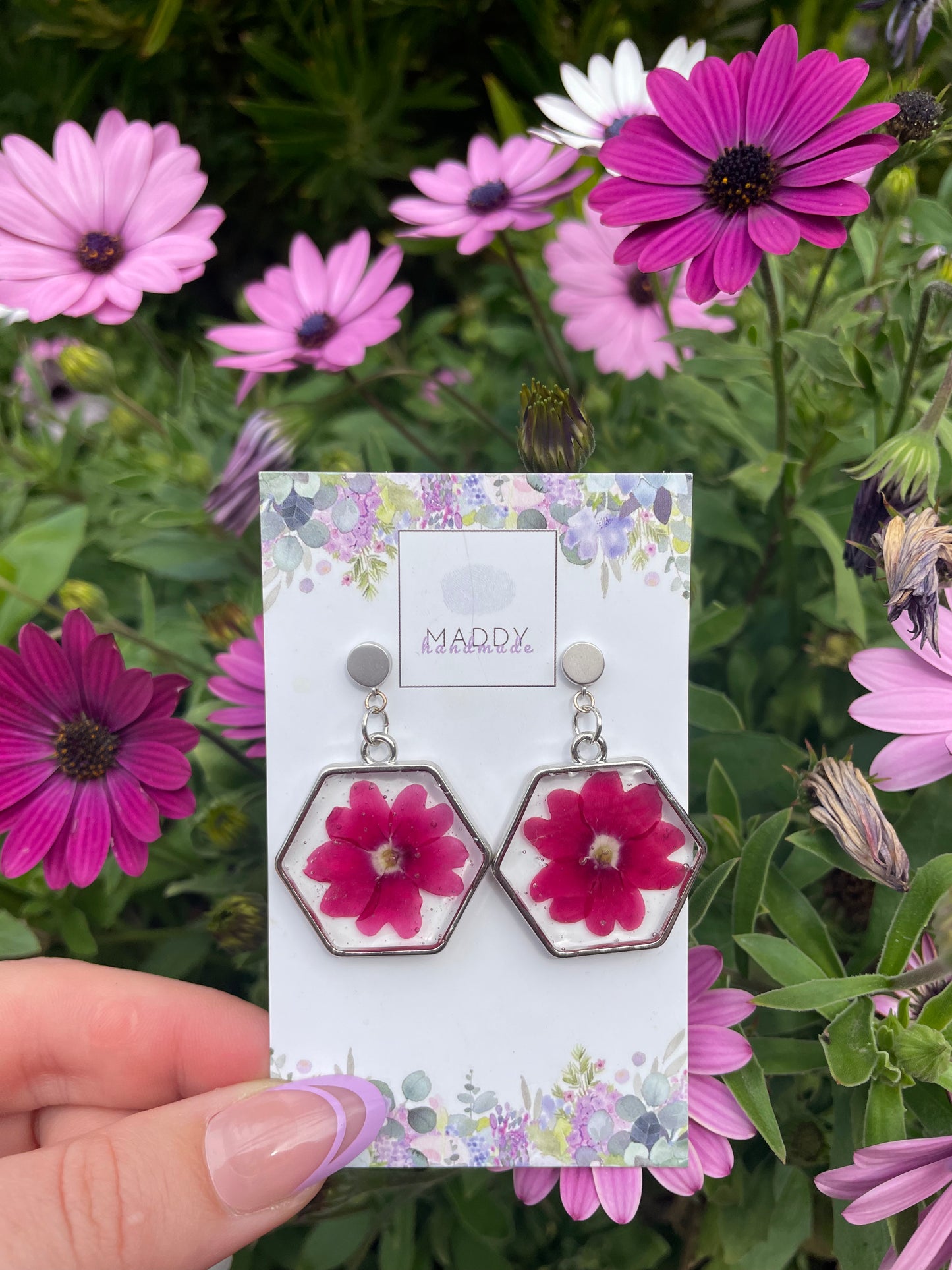 Statement Earrings - Hexagons