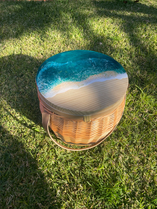 Picnic Basket - Insulated - Waves