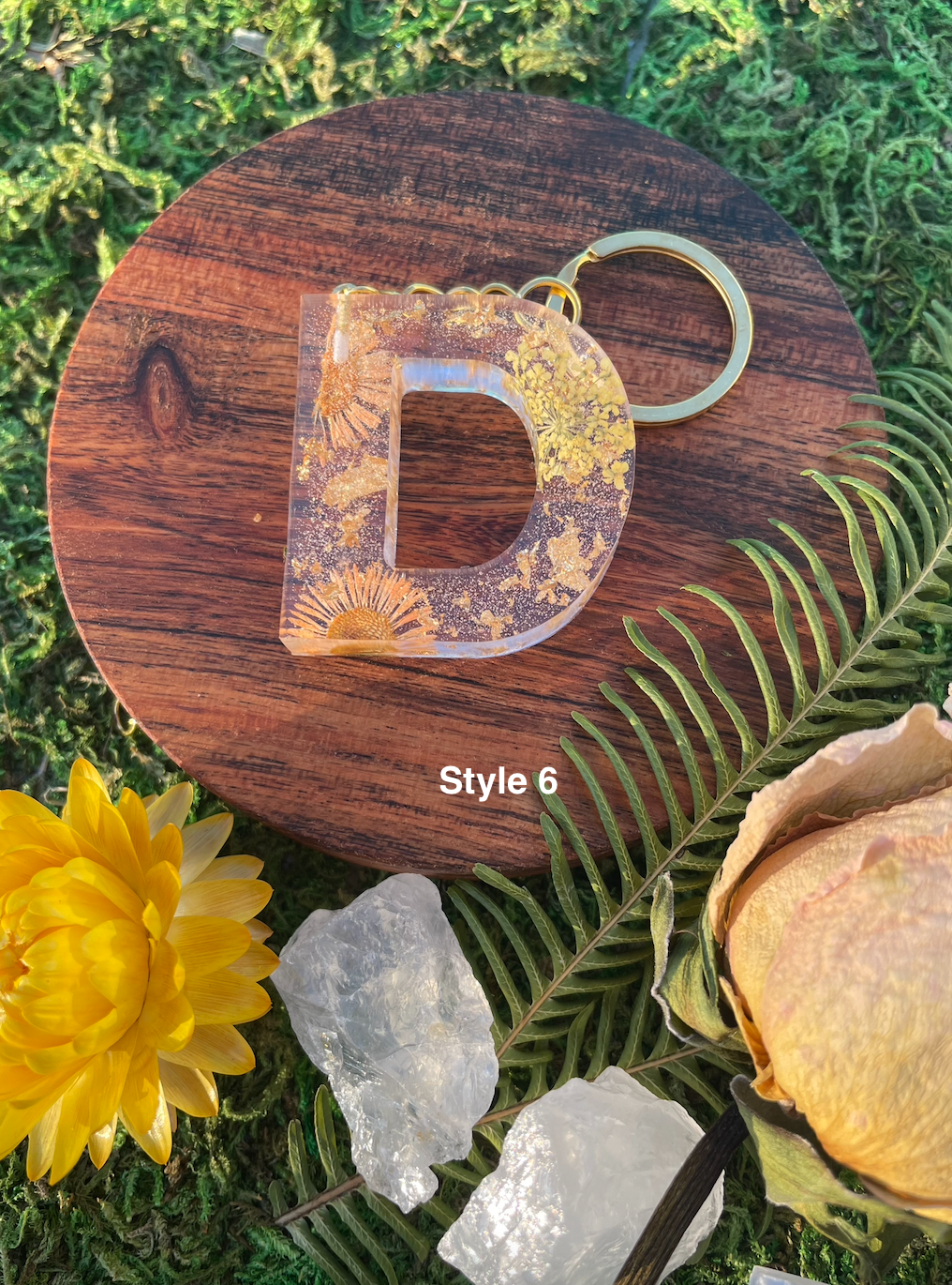 Unique Letter Keyrings - D