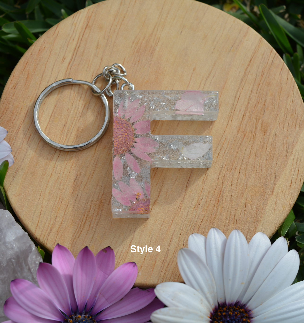 Unique Letter Keyrings - F