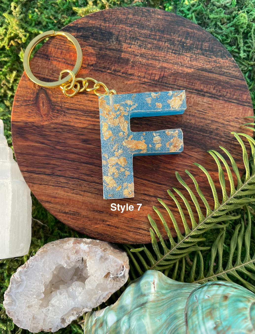 Unique Letter Keyrings - F