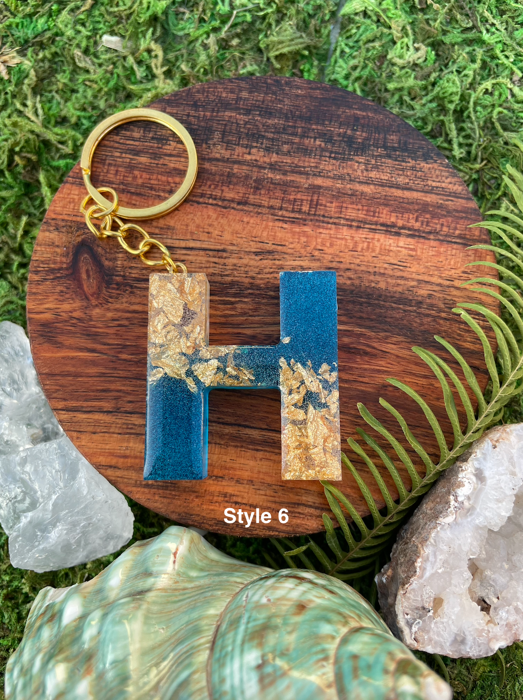 Unique Letter Keyrings - H