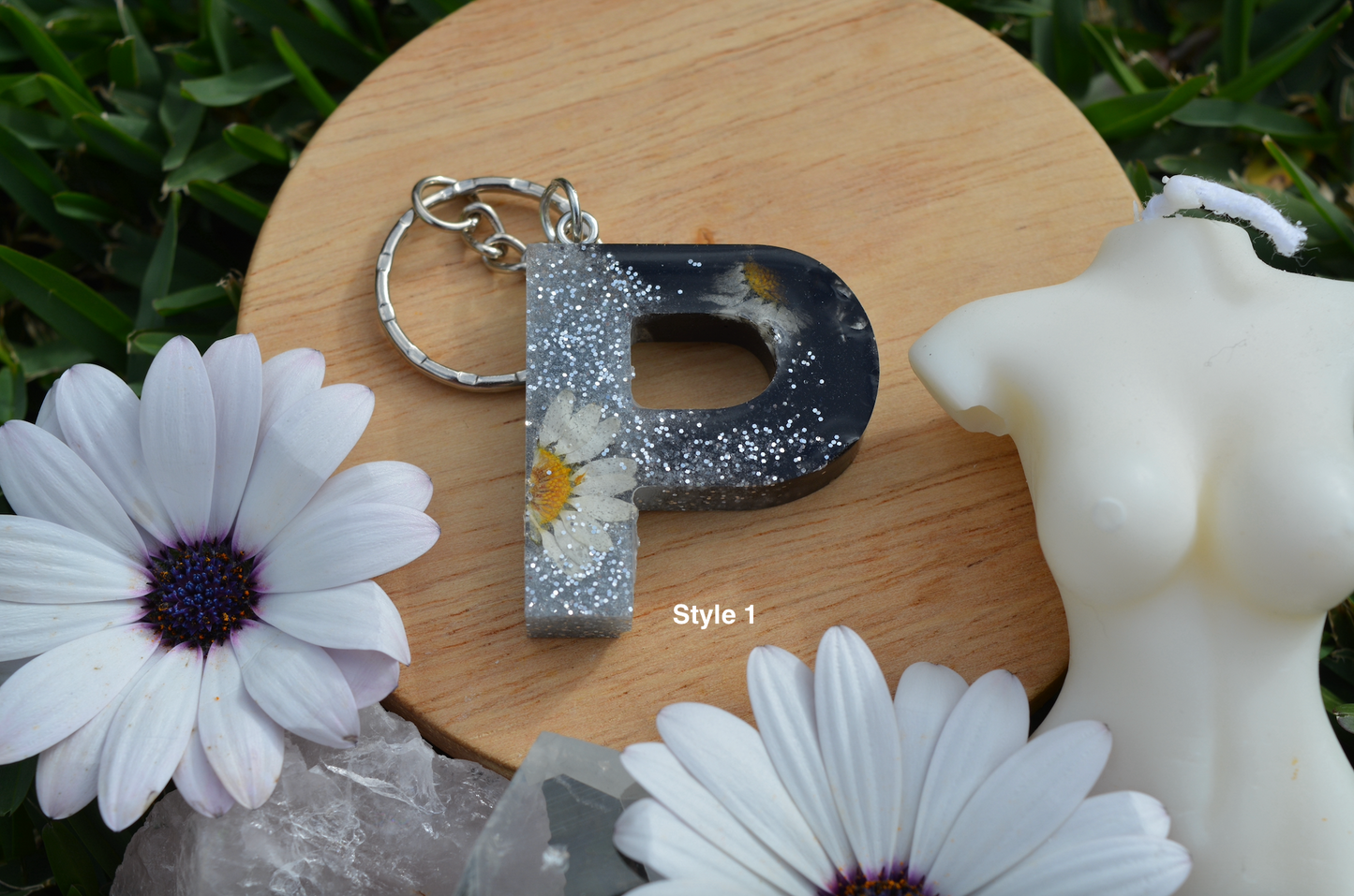 Unique Letter Keyrings - P