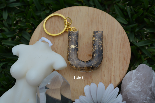 Unique Letter Keyrings - U